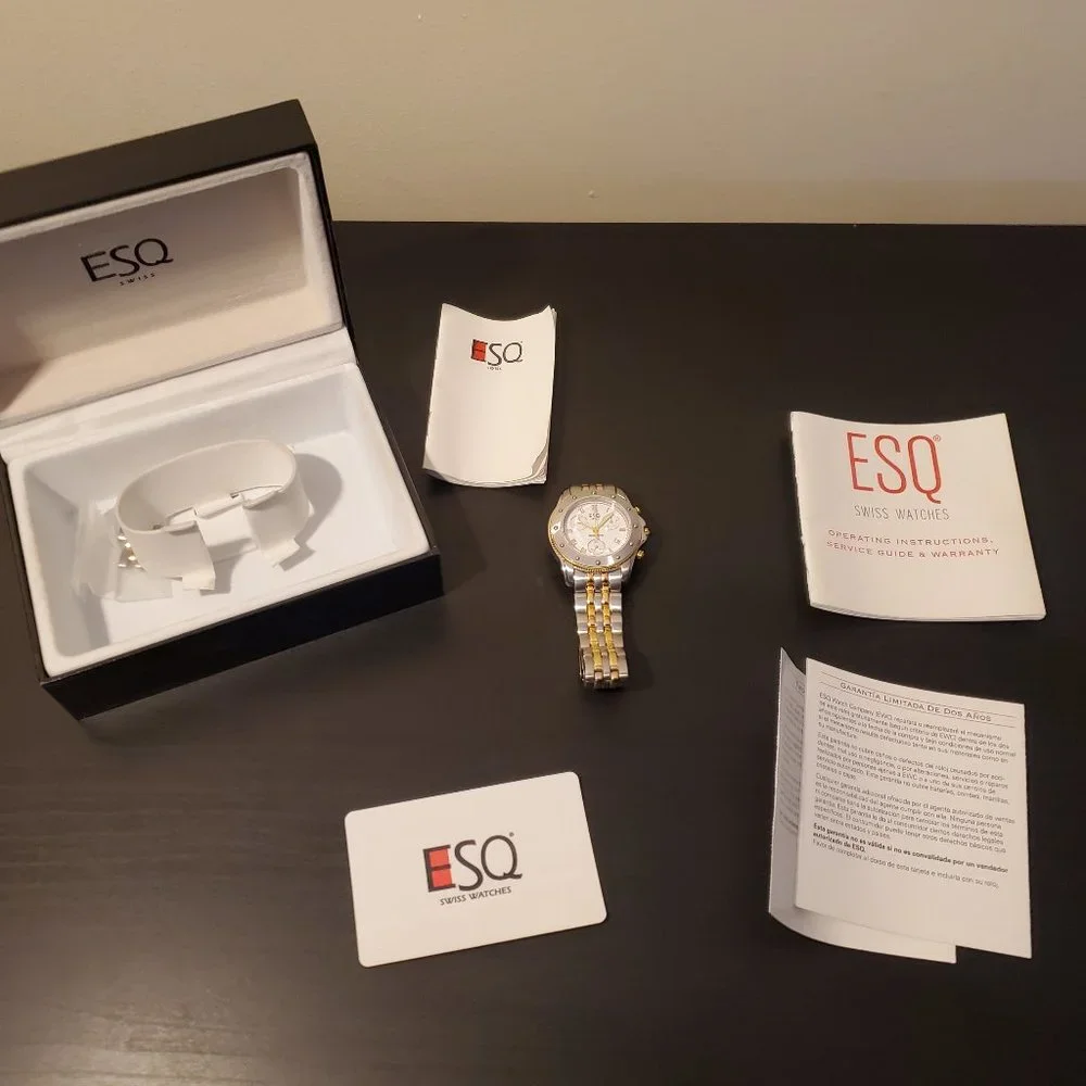 MOVADO ESQUIRE 100M CHRONOGRAPH MENS WATCH - Picture 2 of 4